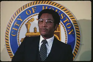 Lee P. Brown During Houston Police Conference