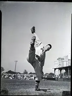 Sarasota Prints: Lefty Grove Showing Pitching Form