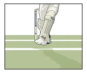 Human Leg Prints: Leg before wicket
