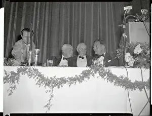 Thomas E Prints: Legal Dignitaries Sitting at Banquet Table