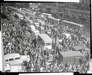 Overwhelming Prints: Legionnaires Stalling Traffic in Times Square