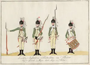 Soldiers Prints: Leichtes Infanterie Bataillon von Bülow - 1784