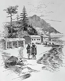 Greenland Prints: Leif Erikson Exploring Greenland
