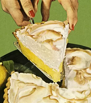 Art Illustrations Gallery: Lemon Meringue Pie