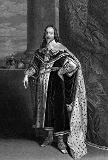 Full Length Illustration Of Charles I