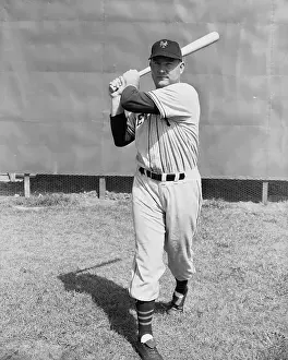 Arkansas Prints: Full Length Photo Of J. Mize Batting