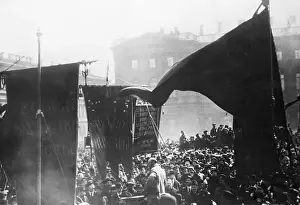 Soviet Prints: Lenin Addresses Crowd in Petrograd