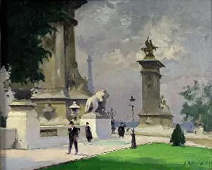 Bridges Prints: Lentrée Du Pont Alexandre Iii