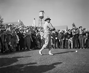 Tournament Prints: Leo Diegel Gazes After Swinging