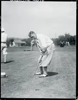 Bronxville Prints: Leo Diegel Playing Golf
