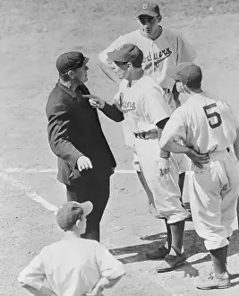 Leo Durocher Arguing with an Umpire