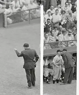 Leo Durocher and Umpire in Conflict