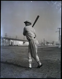 Outfielder Prints: Leon Goose Goslin In Batting Position