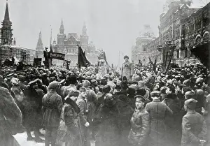 Soviet Prints: Leon Trotsky Addressing the General Public