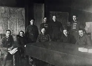 Leon Trotsky with Comrades