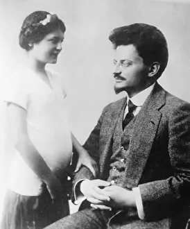 Fatherhood Prints: Leon Trotsky with His Daughter
