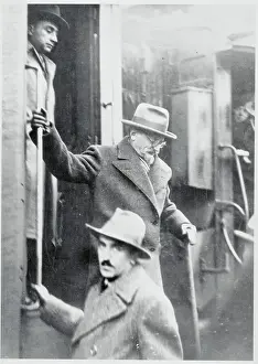 Disembarking Prints: Leon Trotsky Leaving Train