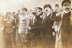Saluting Prints: Leon Trotsky Saluting