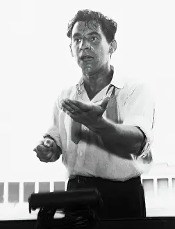 Podium Prints: Leonard Bernstein Addressing Musicians