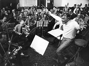 Famous Music Composers Gallery: Leonard Bernstein Conducts