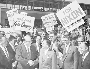 Cow Palace Prints: Leonard Hall Greets Thomas Dewey