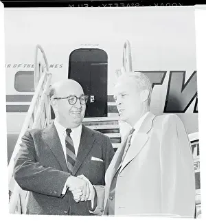 Butler Prints: Leonard Hall and Paul Butler Shaking Hands