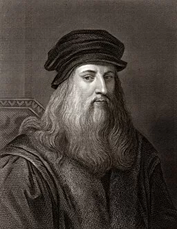Images Dated 11th March 2011: Leonardo da Vinci (Sepia toned)