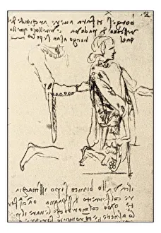 Images Dated 2nd November 2016: Leonardos sketches and drawings: Man