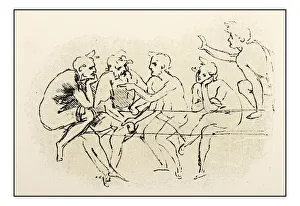 Images Dated 2nd November 2016: Leonardos sketches and drawings: The last supper