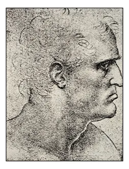 Images Dated 2nd November 2016: Leonardos sketches and drawings: The last supper, St Matthew