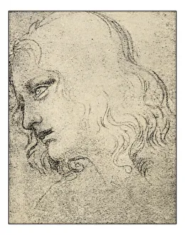 Images Dated 2nd November 2016: Leonardos sketches and drawings: The last supper, St Philip