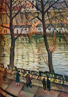 Riverbank Prints: Les Bibliophiles. An Autumn Day In Paris, c.1930
