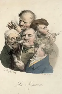 Smoking Activity Prints: Les Fumeurs