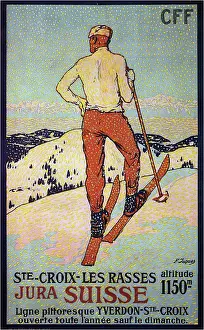 Alps Prints: Les Rasses, Sainte-Croix, 1921. From a private collection