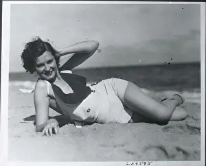 Leslie Leonard Posing in Bathing Suit