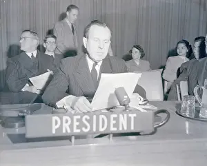 General Assembly Building Prints: Lester B. Pearson at United Nations