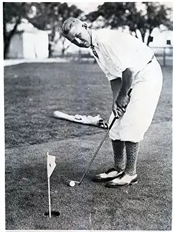 Cleveland Prints: Lester Bolstad Plays Golf Near Hole