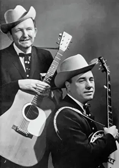 Nashville Prints: Lester Flatt and Earl Scruggs with Instruments