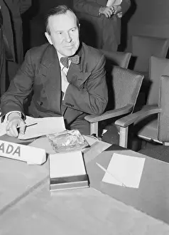 Lake Success Prints: Lester Pearson at Desk