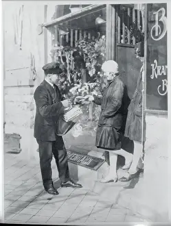 Stockholm Prints: Letter Carrier Delivering the Mail