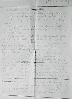 Parents Prints: Letter Written by Christine Jorgensen