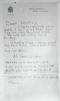 Letters Written by Gloria Laura Vanderbilt