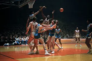 Lew Alcindor Controlling the Ball for a Blocked Shot