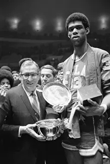Kareem Abdul-Jabbar Prints: Lew Alcindor with MVP Award Over Head