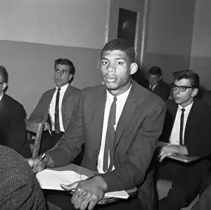 Lew Alcindor Seated in High School