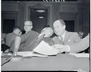 Strauss Prints: Lewis Strauss Leaning Towards John Von Neuman