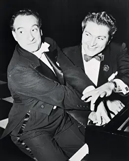 Liberace Playing Piano With Victor Borge