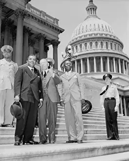 Liberian Delegation on Steps of The Capitol