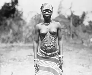 Sarong Prints: Liberian Native from Waist Up