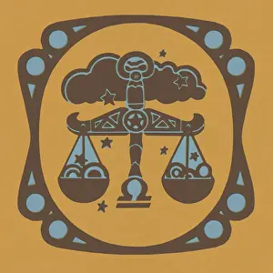 Legal System Prints: Libra Zodiac Symbol